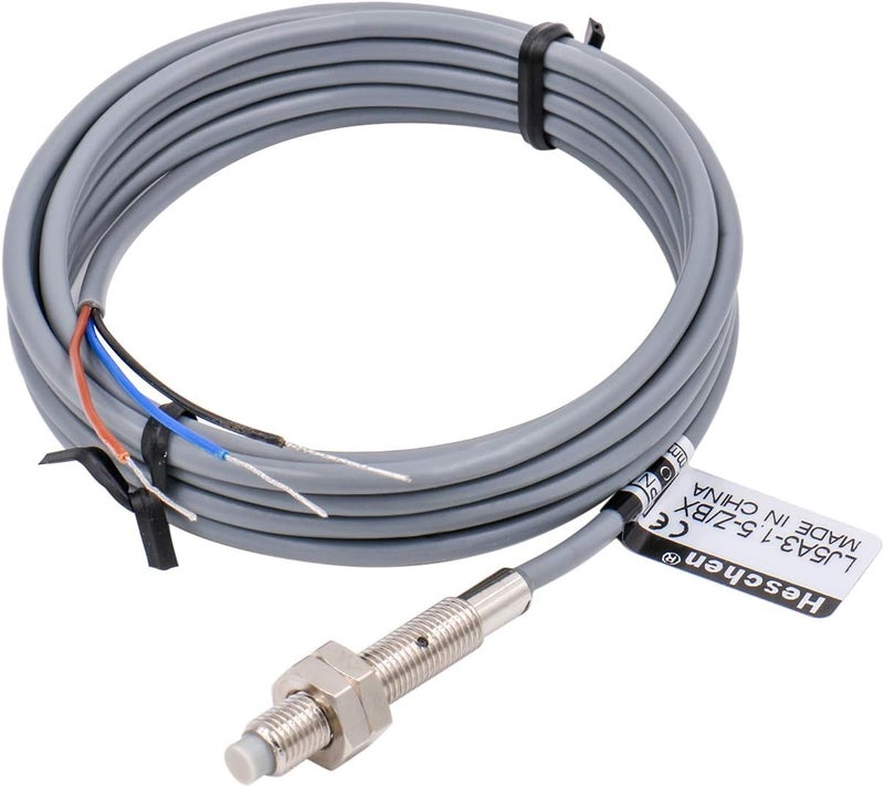 Heschen M5 Inductive Proximity Sensor Switch Non-Shield Type LJ5A3-1.5-Z/BX Detector 1.5mm 10-30VDC 150mA NPN Normally Open(NO) 3 Wire - Image 1